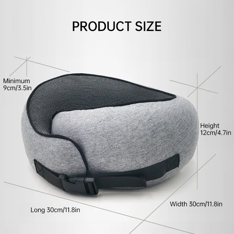 Memory Foam Neck Travel Pillow: Soft, 360° Head Support