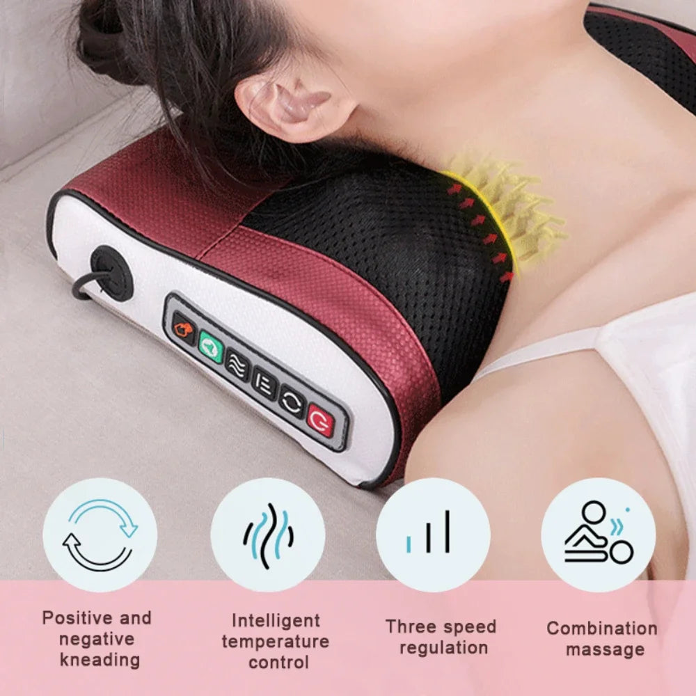 Smart Cervical Neck Shoulder Electric Shiatsu Massage Pillow