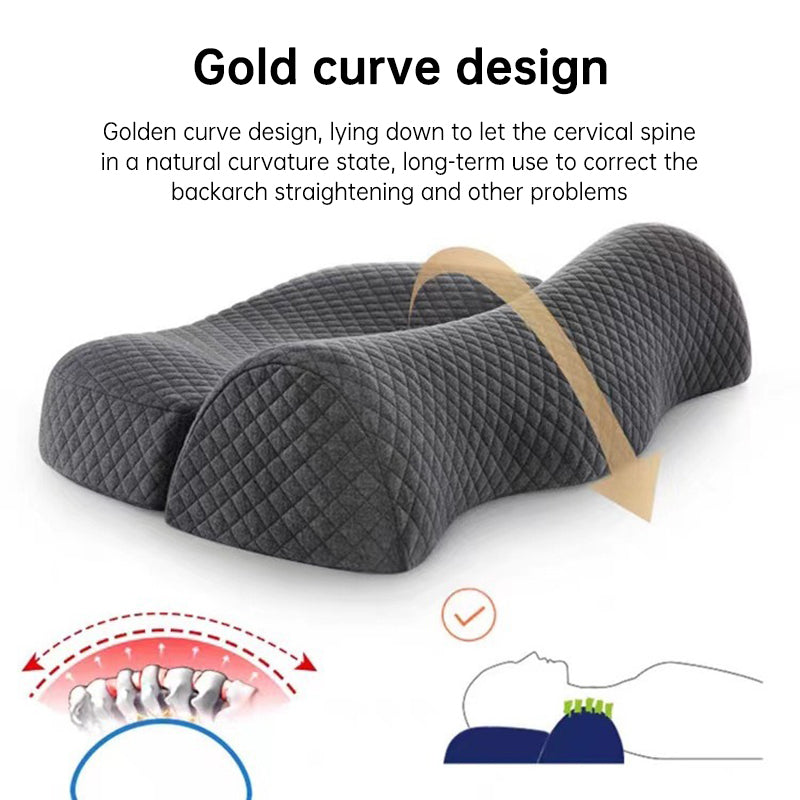 Ergonomic Cervical Memory Foam Pillow for Neck Pain Relief