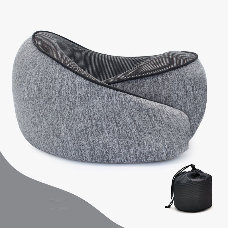 U-Shaped Memory Cotton Neck Pillow for Car Travel