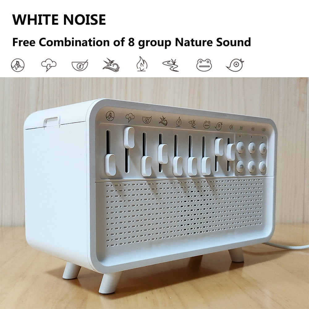White Noise Sleep Aid Device with Bluetooth Speaker and Aromatherapy