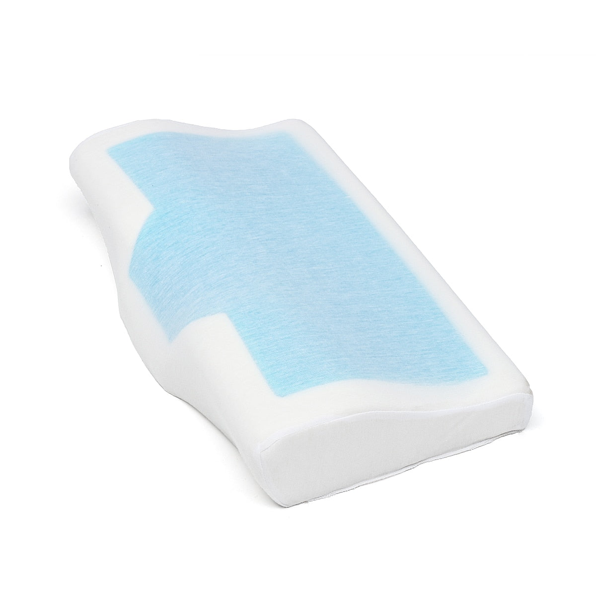 1 Pcs Memory Foam Cool Gel Pillow - Summer Ice-cool Anti-snore Neck Orthopedic Sleep Pillow Cushion