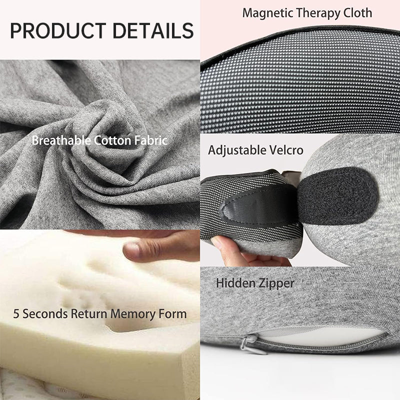 Memory Foam Neck Travel Pillow: Soft, 360° Head Support