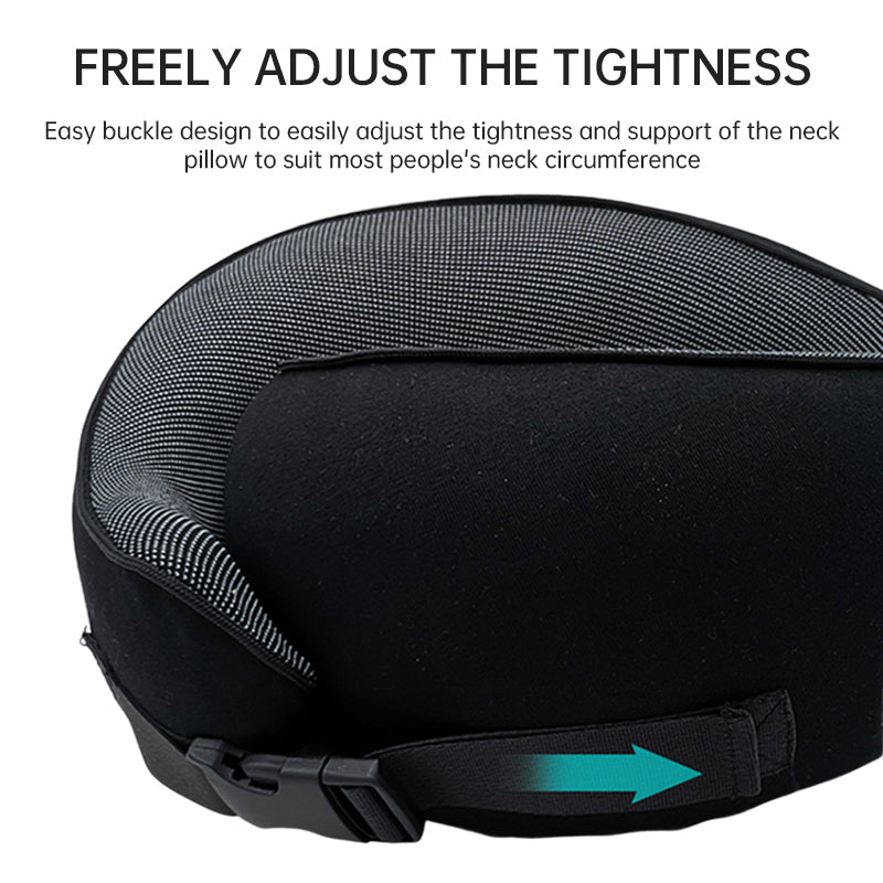 Memory Foam Neck Travel Pillow: Soft, 360° Head Support