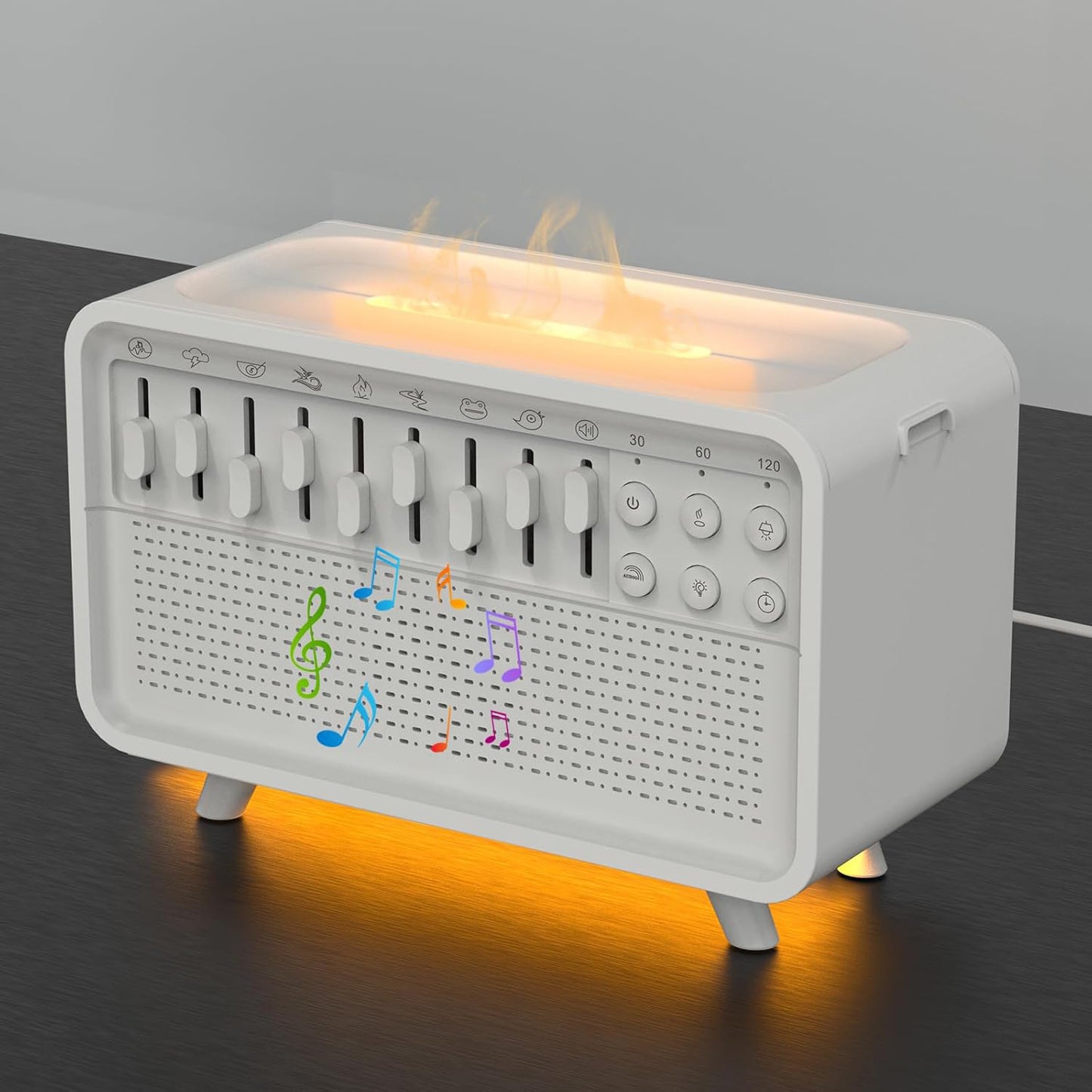 White Noise Sleep Aid Device with Bluetooth Speaker and Aromatherapy