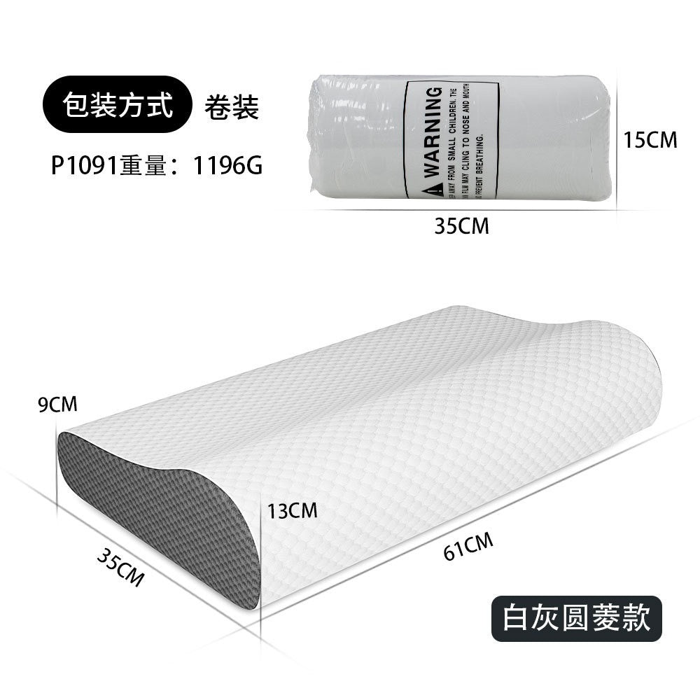 Ergonomic Contour Design Memory Foam Pillow for Side Sleepers