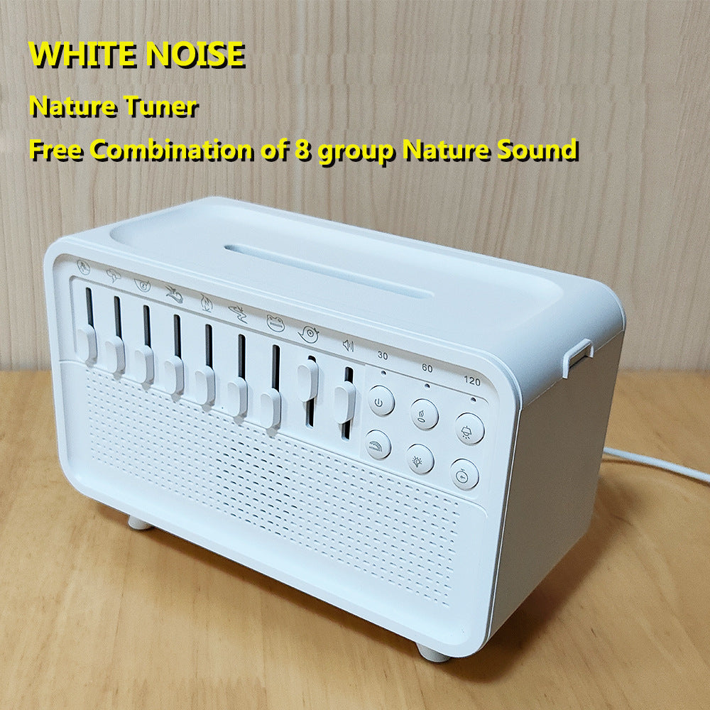 White Noise Sleep Aid Device with Bluetooth Speaker and Aromatherapy