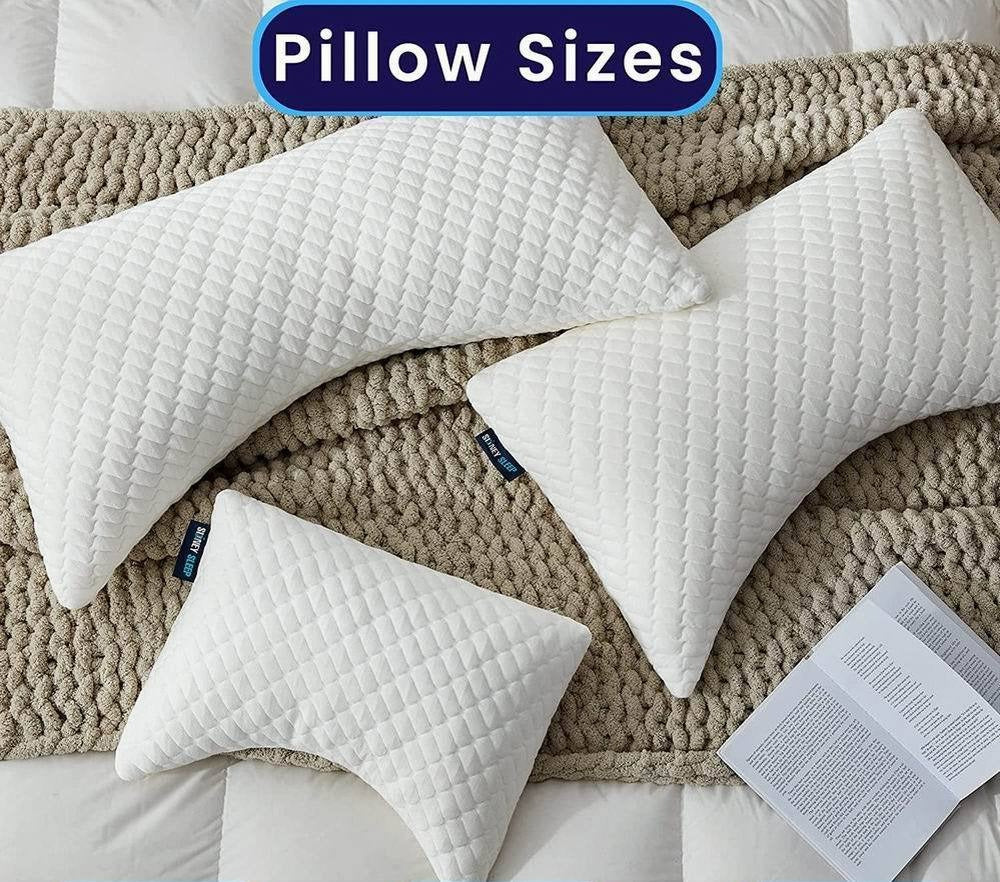Shredded Memory Foam Bed Pillows for Sleeping