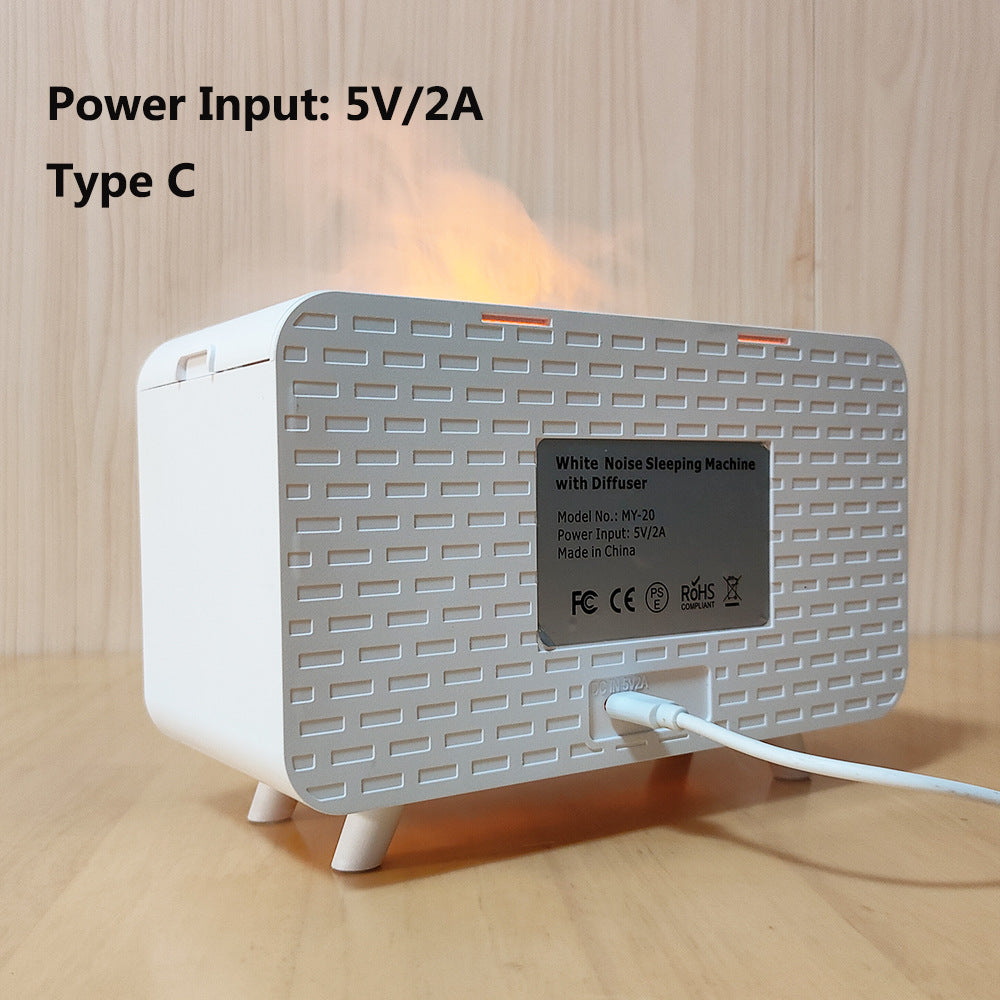 White Noise Sleep Aid Device with Bluetooth Speaker and Aromatherapy