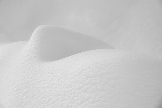Abstract white snowdrift with soft shadows