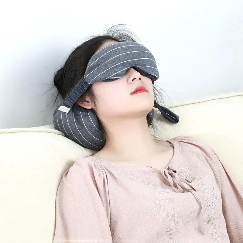 Portable 2-in-1 Eye Mask & Neck Pillow