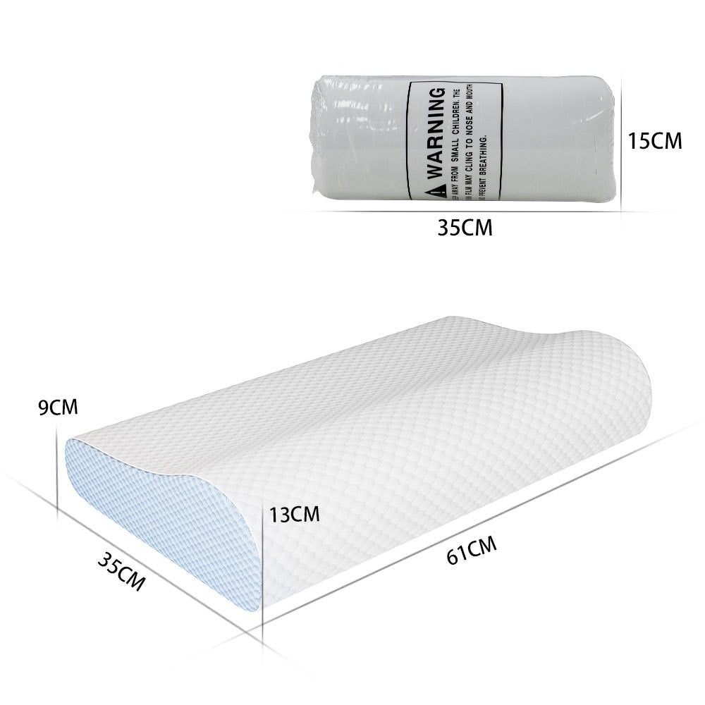 Ergonomic Contour Design Memory Foam Pillow for Side Sleepers