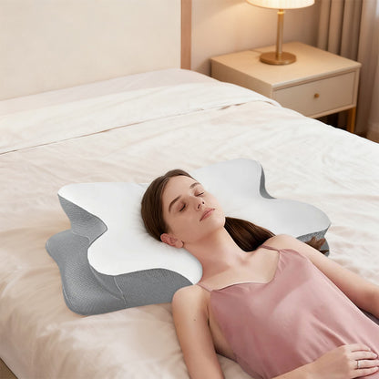 Butterfly Shape Memory Foam Neck Support Pillow for Ultimate Comfort