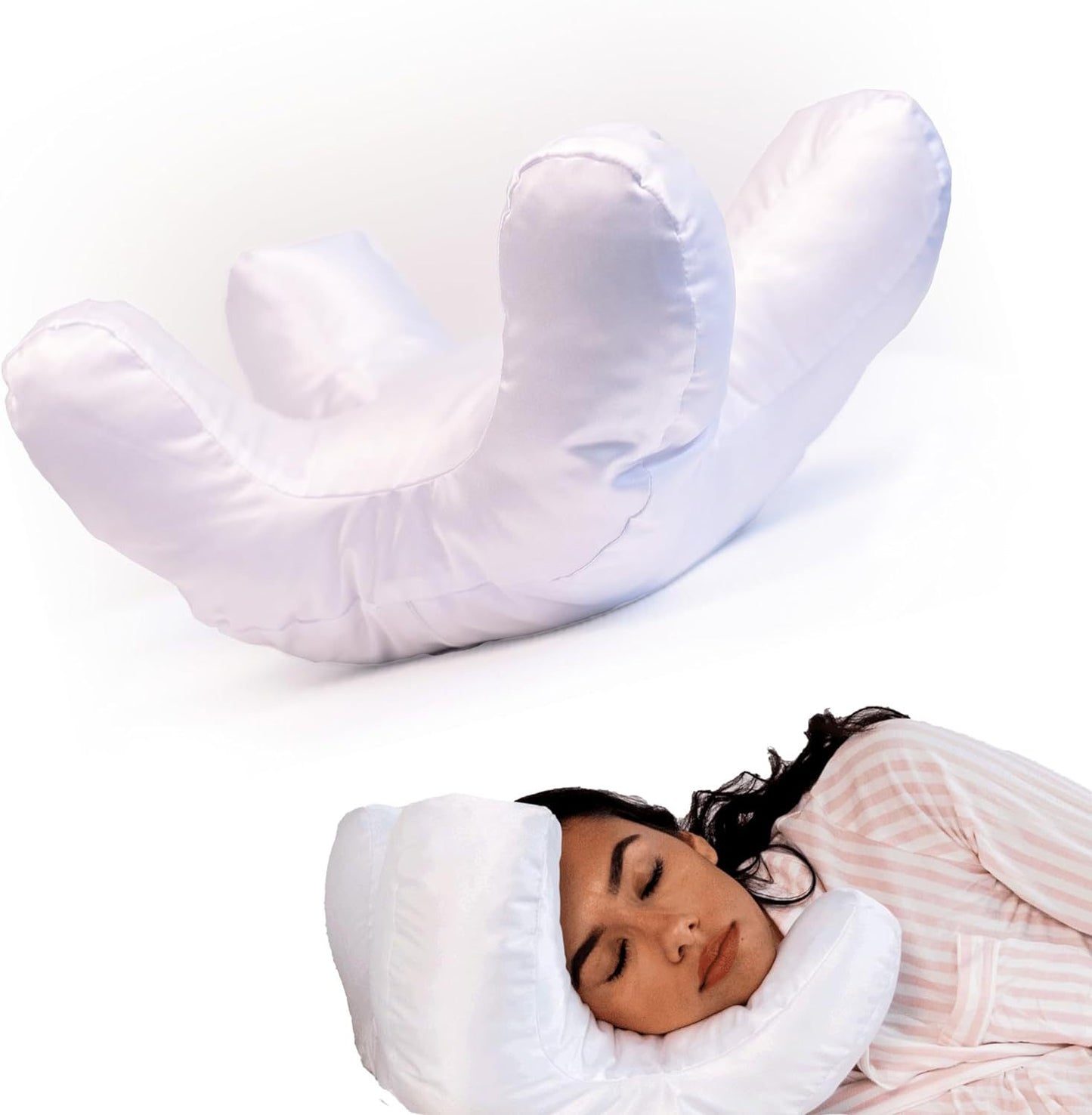 Beauty Face Satin Pillow with Memory Foam Filling