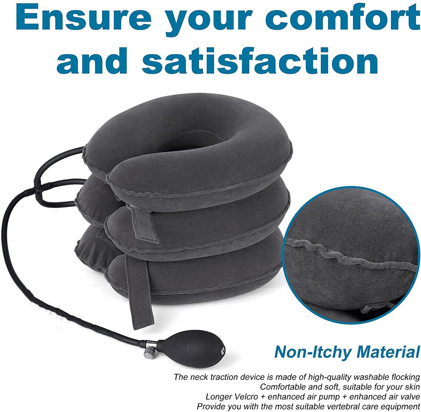 Cervical Traction Device Neck Support Pillow