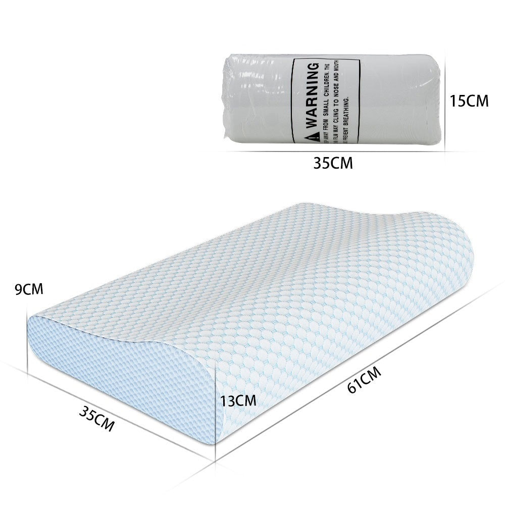 Ergonomic Contour Design Memory Foam Pillow for Side Sleepers
