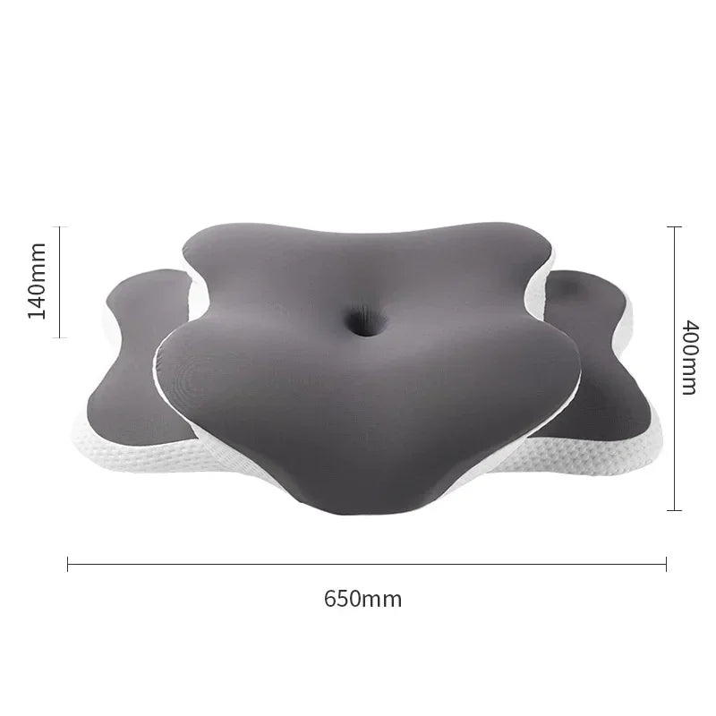 Ice Silk Ergonomic Butterfly Cervical Pillow
