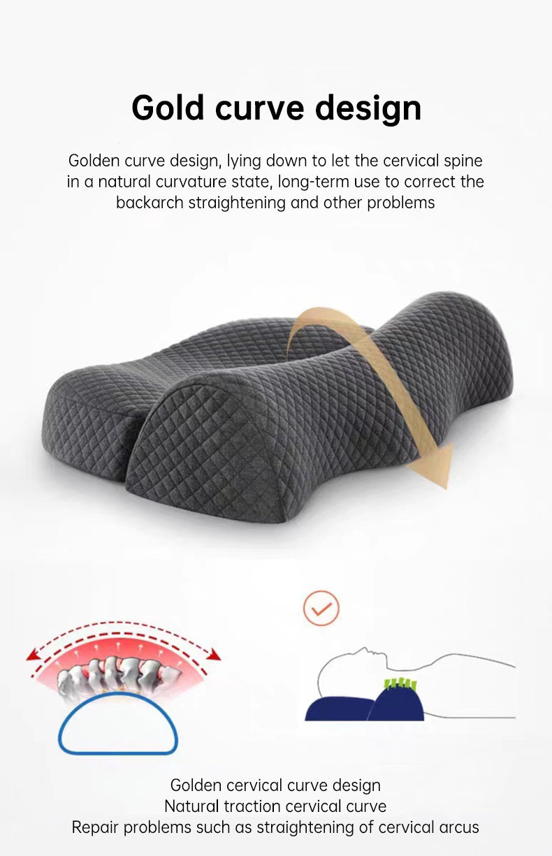 Ergonomic Cervical Memory Foam Pillow for Neck Pain Relief
