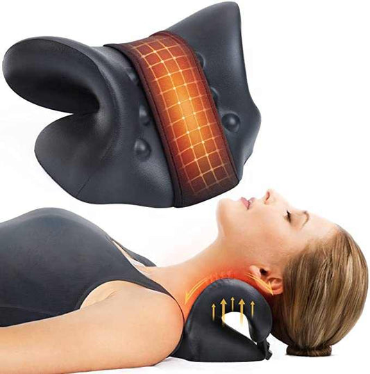 Heated Neck and Shoulder Relaxer Cervical Traction Device
