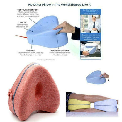 Heart-Shaped Contour Memory Foam Pillow