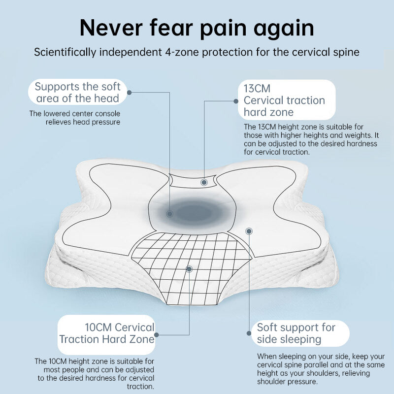 Butterfly Shape Memory Foam Neck Support Pillow for Ultimate Comfort