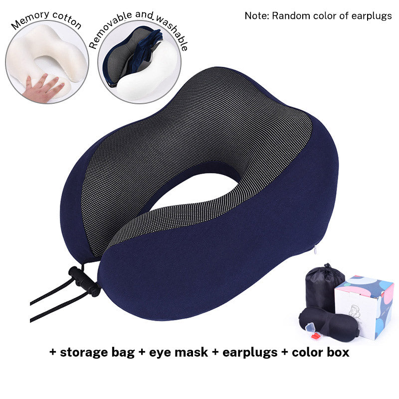 U Shaped Memory Foam Travel Pillow