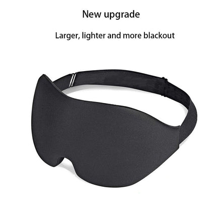 3D Memory Foam Sleep Eye Mask - Black Blackout