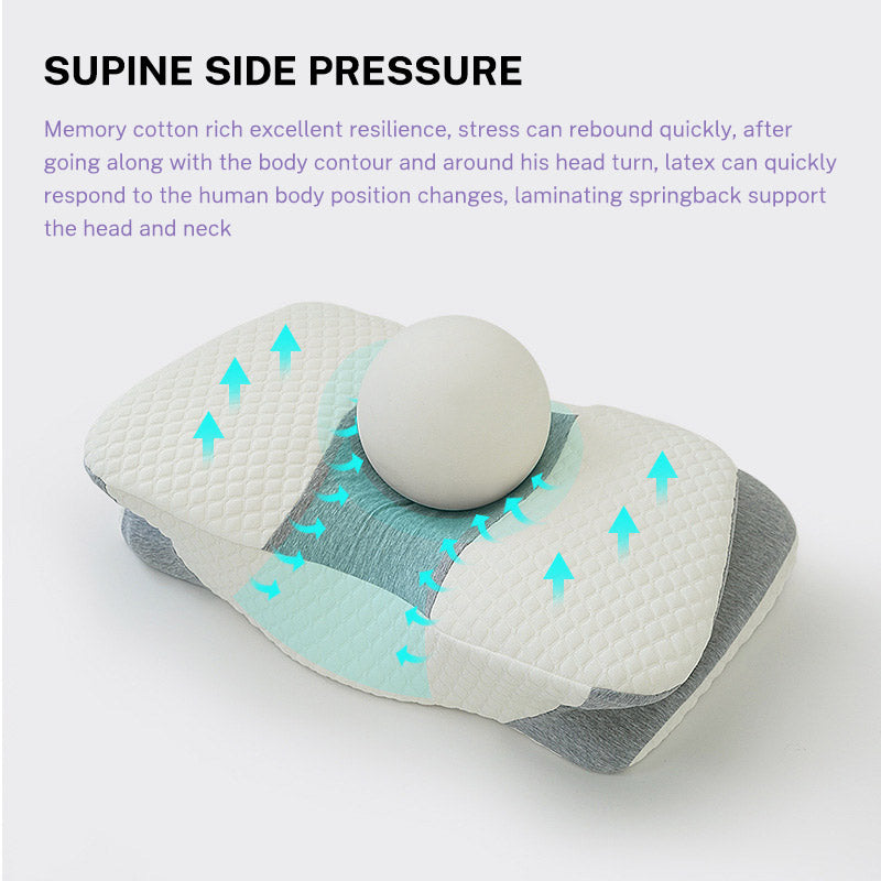Space Memory Cotton Butterfly Pillow for Cervical Spine Support