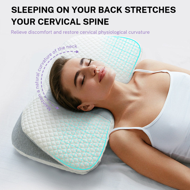 Space Memory Cotton Butterfly Pillow for Cervical Spine Support