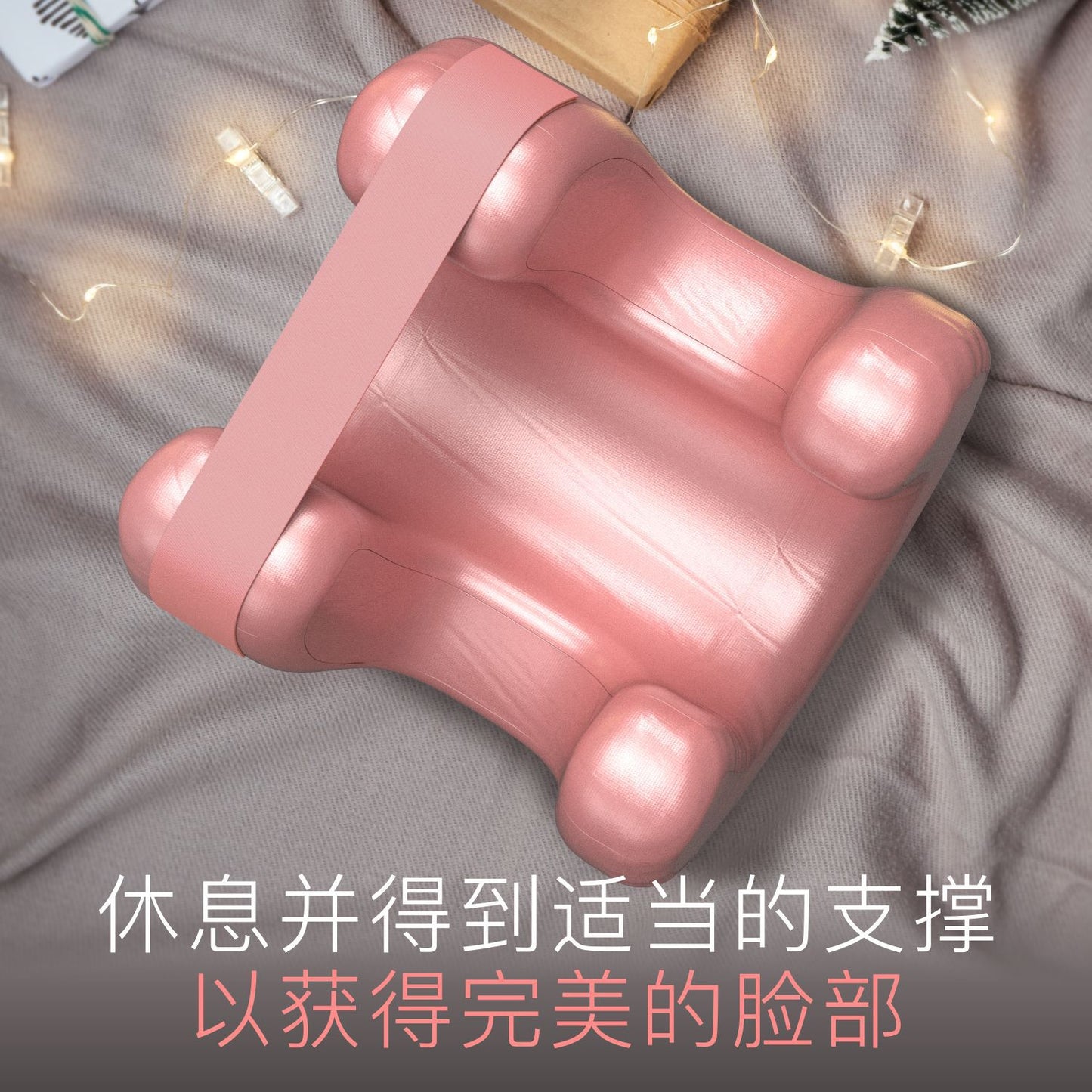 Beauty Face Satin Pillow with Memory Foam Filling