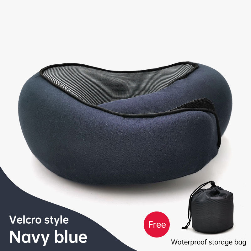 Memory Foam Neck Travel Pillow: Soft, 360° Head Support