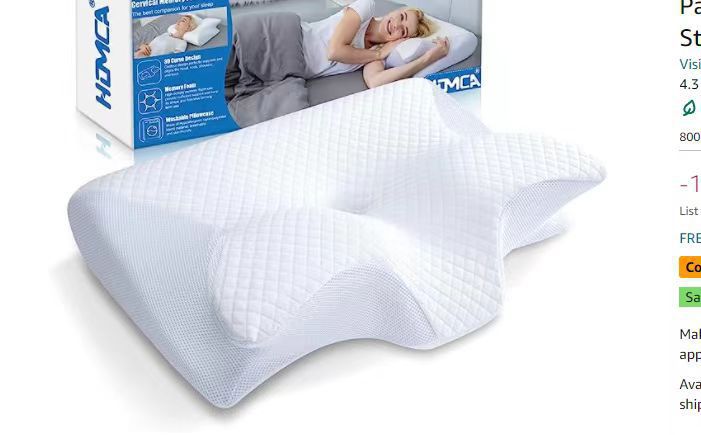 Home Sleep Butterfly Memory Foam Neck Pillow