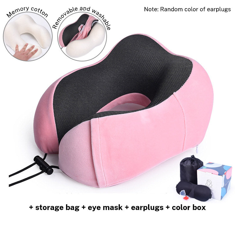 U Shaped Memory Foam Travel Pillow
