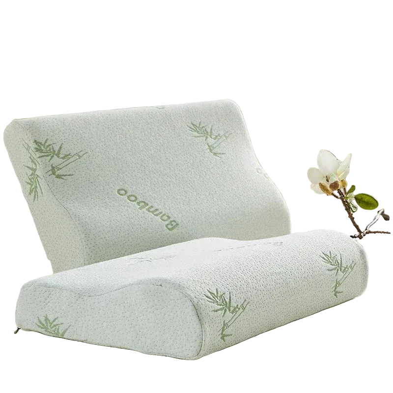 Bamboo Fiber Pillow Slow Rebound Health Care Memory Foam Pillow Orthopedic Neck Support Pillow