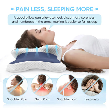 Butterfly Memory Foam Pillow - Cervical Pillow for Neck Pain Relief