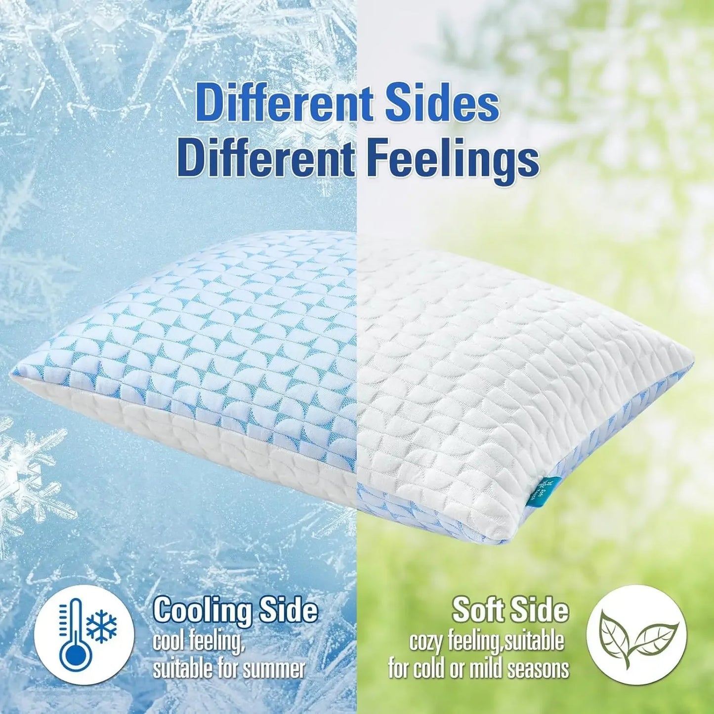Shredded Memory Foam Pillows - Set of 2 Firm
